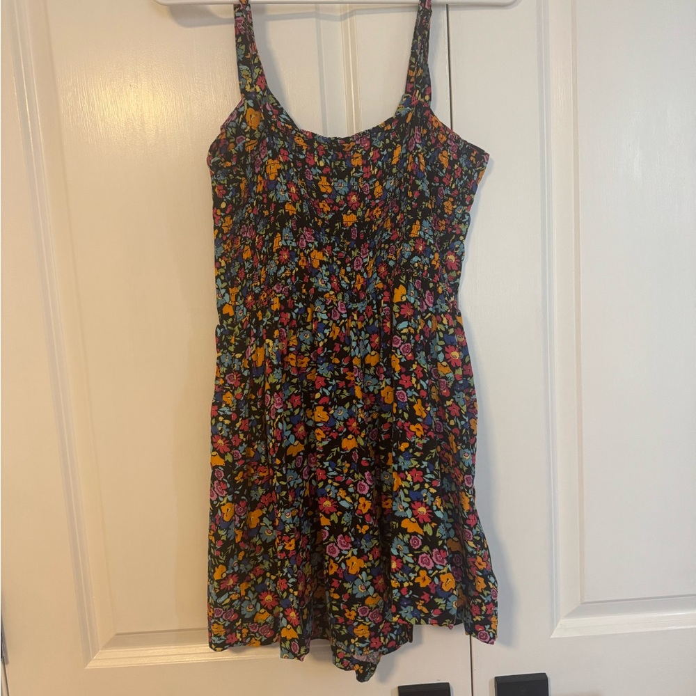 Wild Fable Multicolor Floral Button-Down Romper
